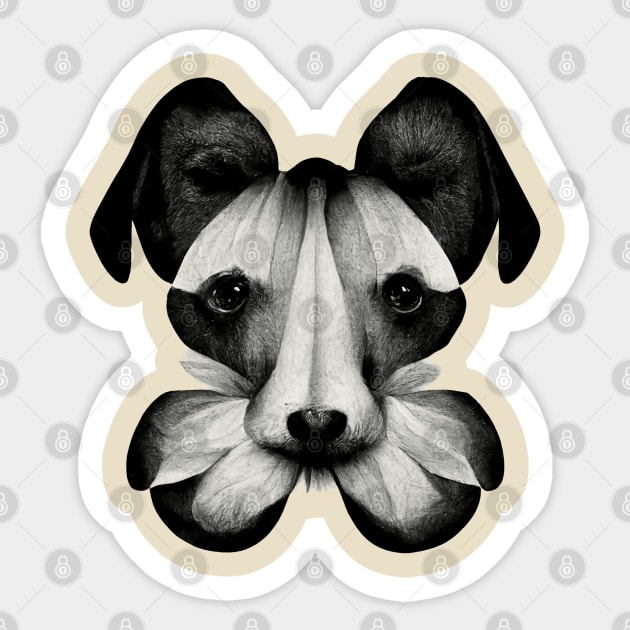 Flowering dog series Sticker by JulenDesign